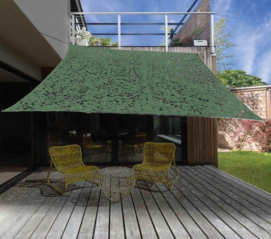 Schaduwdoek Camouflagedoek - Groen - 2X3 M