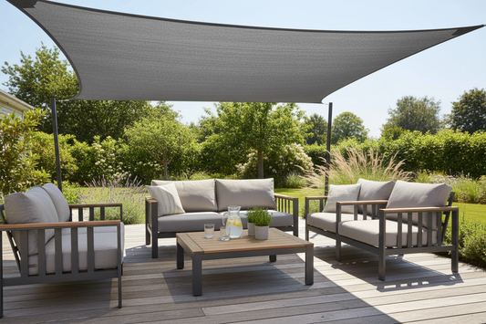 Schaduwdoek 300X300 Grijs van KN Tuin